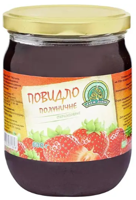 Повидло Дари Ланів полуничне стерилізоване 630 г